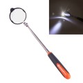 Retractable Vehicle Car Chassis Telescoping Inspection Mirror with 1 PCS 5mm LED Light, Mirror Diame