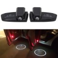 2 PCS Intelligent Induction HD Projection Car Door Welcome Lamps Display Logo for Jeep(Black)