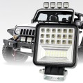 2 PCS 4 inch 20W Spot / Flood Light White Light Square-Shaped Waterproof Car SUV Work Lights Spotlig