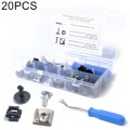 20 Sets Under Engine / Gearbox Cover Fixing Fitting Clips & Screw Kit for Audi / Volkswagen