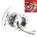 Car Tilt Racing Steering Wheel Quick Release Hub Kit Adapter Body Removable Snap Off Boss Kit(Silver