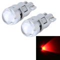 10 PCS T10 1W 50LM Car Clearance Light with SMD-3030 Lamp, DC 12V(Red Light)