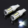2 PCS T15 10W 650 LM 6000K Car Auto Brake Light Clearance Light Backup Light with 1 CREE Lamps and 3