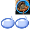 2 PCS 6.5 inch Car Auto Loudspeaker Plastic Waterproof Cover with Protective Cushion Pad, Inner Diam