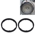 2 PCS 6.5 inch Car Auto ABS  Loudspeaker Base Protection Solid Cover Holder Mat, Inner Diameter: 14.