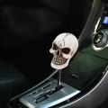 Universal Skull Head Shape ABS Manual or Automatic Gear Shift Knob  with Three Rubber Covers Fit for