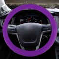 Crocodile Texture Universal Rubber Car Steering Wheel Cover For 34-48cm Wheel (Purple)