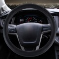 Flash Powder Series Texture Universal Rubber Car Steering Wheel Cover Sets Four Seasons General (Bla