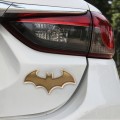 Bat Shape Shining Metal Car Free Sticker(Gold)