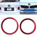 2 PCS/Set Zinc Alloy Steering Wheel Decoration Ring Sticker Logo Car Styling Modification Car Front
