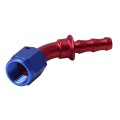 Pipe Joints 45 Degree Swivel Oil Fuel Fitting Adaptor Oil Cooler Hose Fitting Aluminum Alloy AN4 Fit