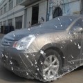 Outdoor Universal Waterproof Anti-Dust Sunproof 3-Compartment Sedan Disposal PE Car Cover, Fits Cars