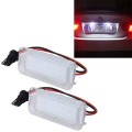 2 PCS License Plate Light with 18  SMD-3528 Lamps for Ford,2W 120LM,6000K, DC12V(White Light)