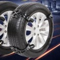 6PCS Car Snow Tire Anti-skid Chains For Family Car(Black)