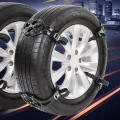 8PCS Car Snow Tire Anti-skid Chains For Family Car(Black)