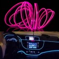 2M Cold Light Flexible LED Strip Light For Car Decoration(Pink Light)