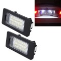 2 PCS 2W 120 LM Car License Plate Light with 24 SMD-3528 Lamps for Audi,Volkswagen, DC 12V