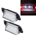 2 PCS License Plate Light with 18  SMD-3528 Lamps for BMW E36(1992-1998)2W 120LM,6000K, DC12V
