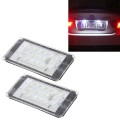 2 PCS License Plate Light with 18  SMD-3528 Lamps for BMW E46 2D M3 1998-2003,2W 120LM,6000K, DC12V