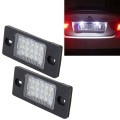2 PCS License Plate Light with 18  SMD-3528 Lamps for Volkswagen Touareg 2003-2010  ,Prosche  Cayenn