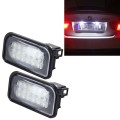 2 PCS License Plate Light with 18  SMD-3528 Lamps for Mercedes-Benz  W203 4D ,2W 120LM 6000K, DC12V,