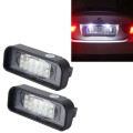 2 PCS License Plate Light with 18  SMD-3528 Lamps with Canbus for Mercedes-Benz W220,2W 120LM,6000K,