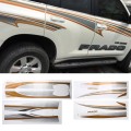 4 PCS SUV Body Decorative Strip Brand Car Streamline Shining Sticker for Toyota Prado 2014 Version