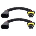 2 PCS 9005/9006 Car HID Xenon Headlight Male to Female Conversion Cable