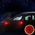 2 PCS Car Door Magnetic Warning Strobe Light Lamp(Red Light)