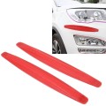 2 PCS Universal Car Body Carbon Fiber Bumper Guard Protector Sticker/Car Crash Bar Bumper Strips /Ca