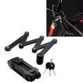 Foldable Alloy Steel Anti-theft Lock with Keys for Motorcycle Bike House Door