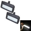 2 PCS White Light Car LED Vanity Mirror Lamp Lights with 18 SMD-3528 Lamps for BMW F10 / F11 / F07 /