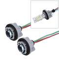 2 PCS 1157 Car Auto LED Bulb Socket Holder (No Including Light)