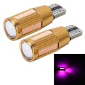 2 PCS T10 2W Constant Current Car Clearance Light with 38 SMD-3014 Lamps, DC 12-16V(Pink Light)