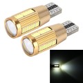 2 PCS T10 2W 180 LM 5500K Constant Current Car Clearance Light with 38 SMD-3014 Lamps, DC 12-16V(Whi