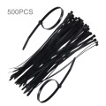 500 PCS 5mm*250mm Nylon Cable Ties(Black)