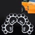 4 PCS Dog Footprint Shape Cartoon Style PVC Car Auto Protection Anti-scratch Door Guard Decorative S