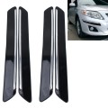 4 PCS Universal Car Auto Plastic Wrap Rubber Front Rear Body Bumper Guard Protector Strip Sticker(Bl