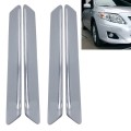 4 PCS Universal Car Auto Plastic Wrap Rubber Front Rear Body Bumper Guard Protector Strip Sticker(Gr