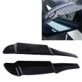 2 PCS Car Auto Universal Rubber Reversing Rearview Mirror Rain Baffle Plate (Black)