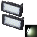2 PCS Canbus License Plate Light with 24 SMD-3528 Lamps for BMW E38(White Light)