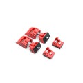 2 PCS Car Latch Locking Catch Buckle Engine Cover for Jeep Wrangler JK 2007-2017(Red)