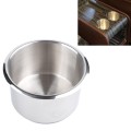 Stainless Steel Drop-in Cup Holder Table Drink Holder for RV Car Truck Camper, Size: 9 x 5.7cm