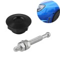 Car Mini Stainless Steel Quick-pins Push Button Billet Hood Pins Lock Clip Kit (Black)