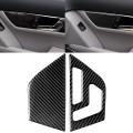 2 PCS Car Carbon Fiber Left Drive Seat Adjustment Panel Decorative Sticker for Mercedes-Benz W204 20