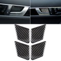 4 PCS Car Solid Color Carbon Fiber Door Inner Handle Wrist Panel Decorative Sticker for Mercedes-Ben