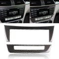 Car Carbon Fiber Central Control CD Panel Decorative Sticker for Mercedes-Benz W204 2011-2013 7-butt