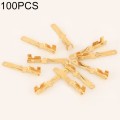 100 PCS 2.8mm Terminal Male Speaker Cable Spade Plug Connector Gold Plated Copper Speaker Cable
