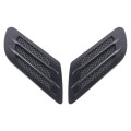 2 PCS Euro Style Plastic Decorative Air Flow Intake Turbo Bonnet Hood Side Vent Grille Cover With Se