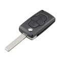 For CITROEN C8 / PEUGEOT 1007 Car Keys Replacement 4 Buttons Car Key Case with Grooved, without Hold